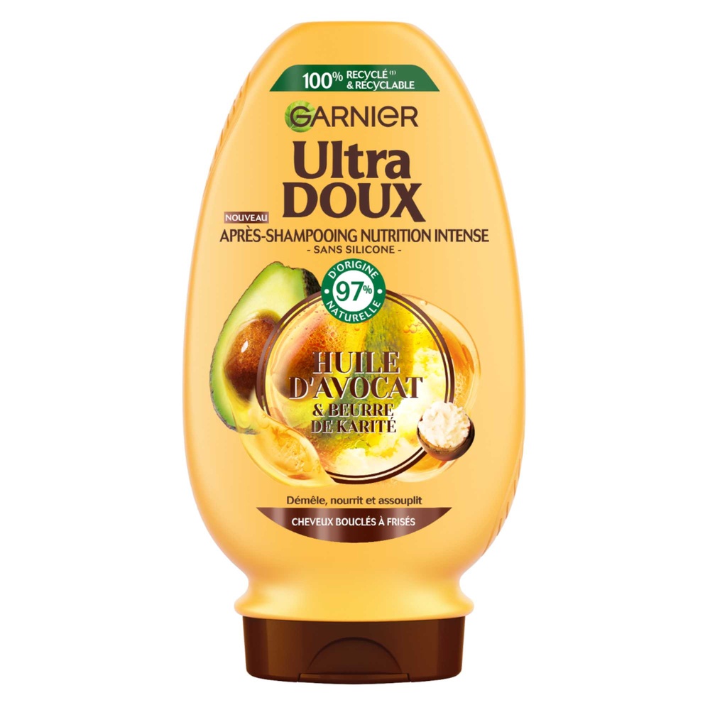 garnier Ultra Doux Avocat et Beurre de Karité Après-shampooing à l'huile d'avocat et beurre de karité