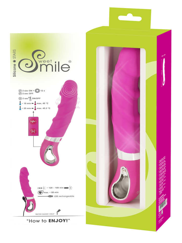 Sweet Smile Vibrator Warming Soft Vibrator in pink günstig kaufen 22,5