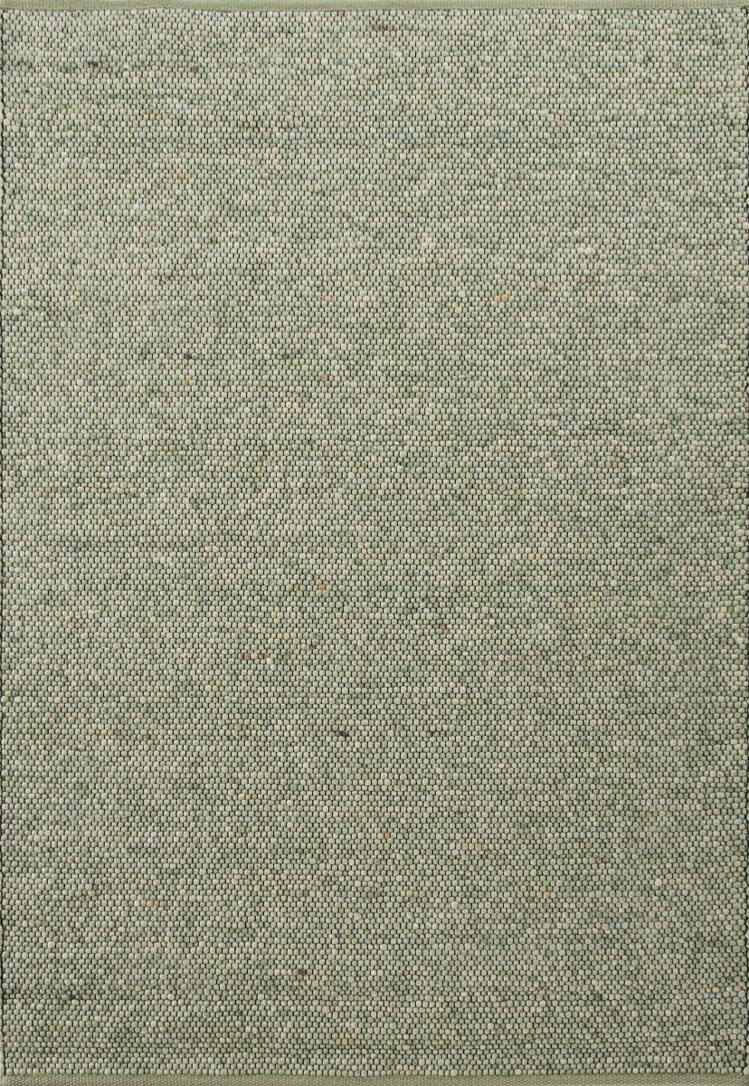 Handwebteppich Glasgow Grün 90 x 170 cm