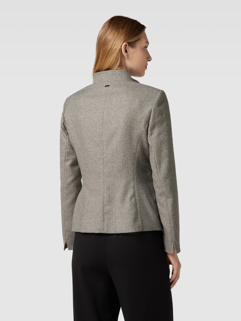 Blazer mit Pattentaschen in hellgrau