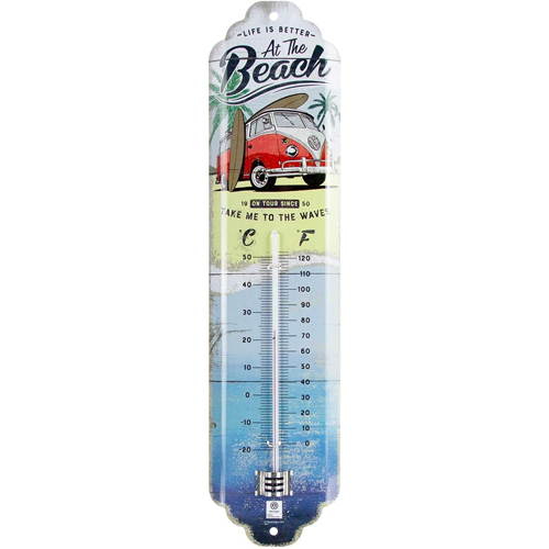 Nostalgic Art Retro Thermometer, Motiv "VW Bulli - Beach", 1 Stück - ATU