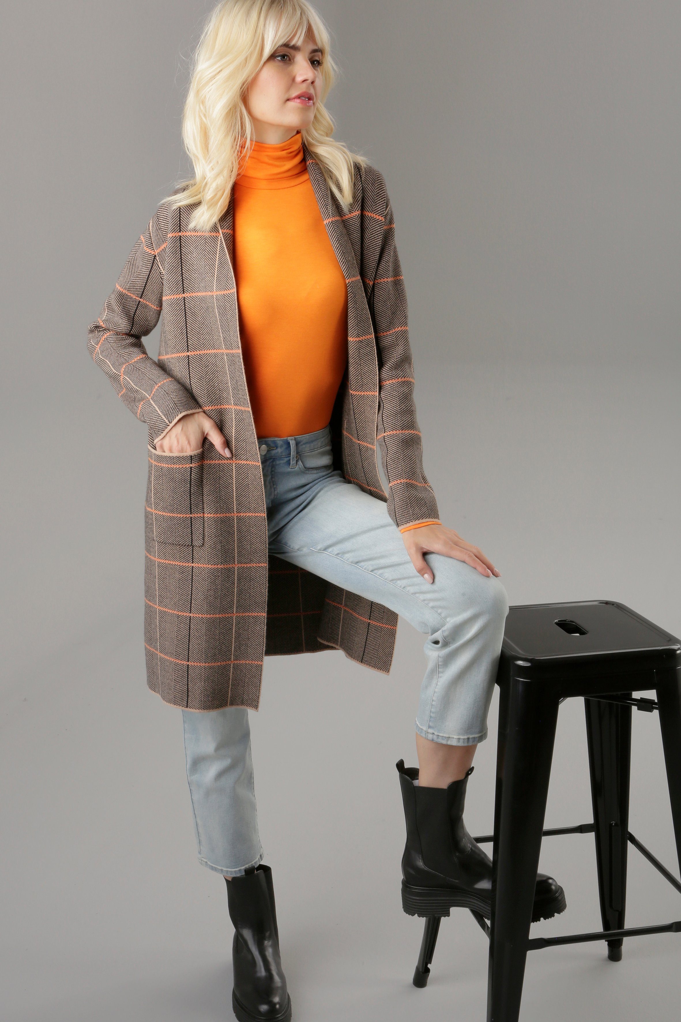 Aniston SELECTED Longblazer aus weicher Feinstrick-Qualität