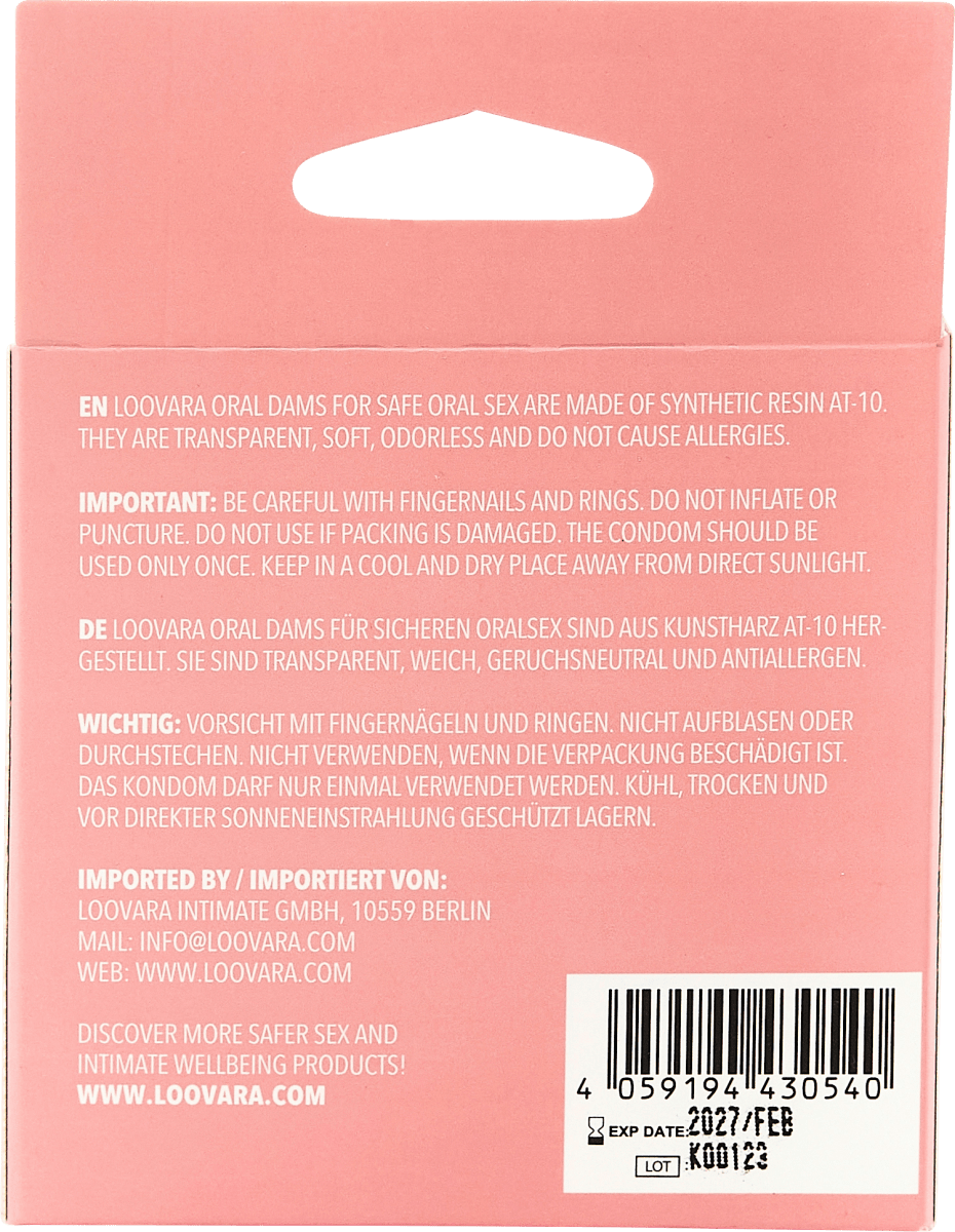 Lecktücher - Oral Dams, latexfrei, 3 St