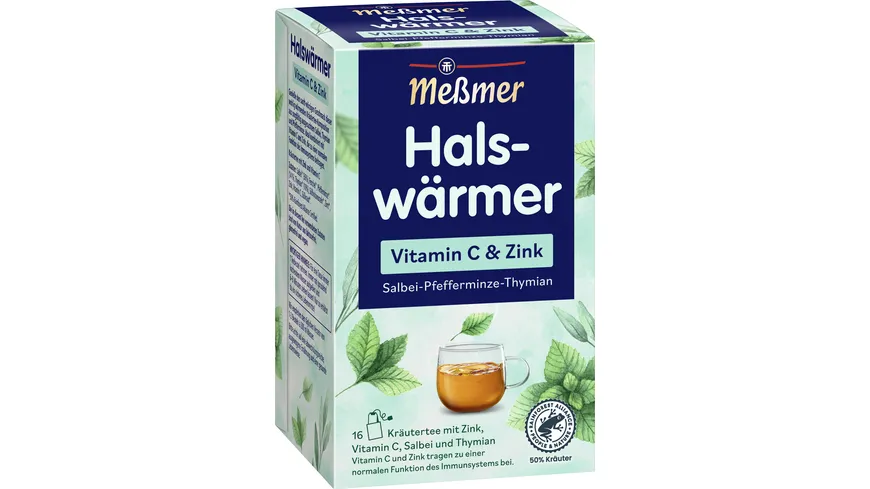 Meßmer Kräutertee Halswärmer Vitamin C & Zink 32 g