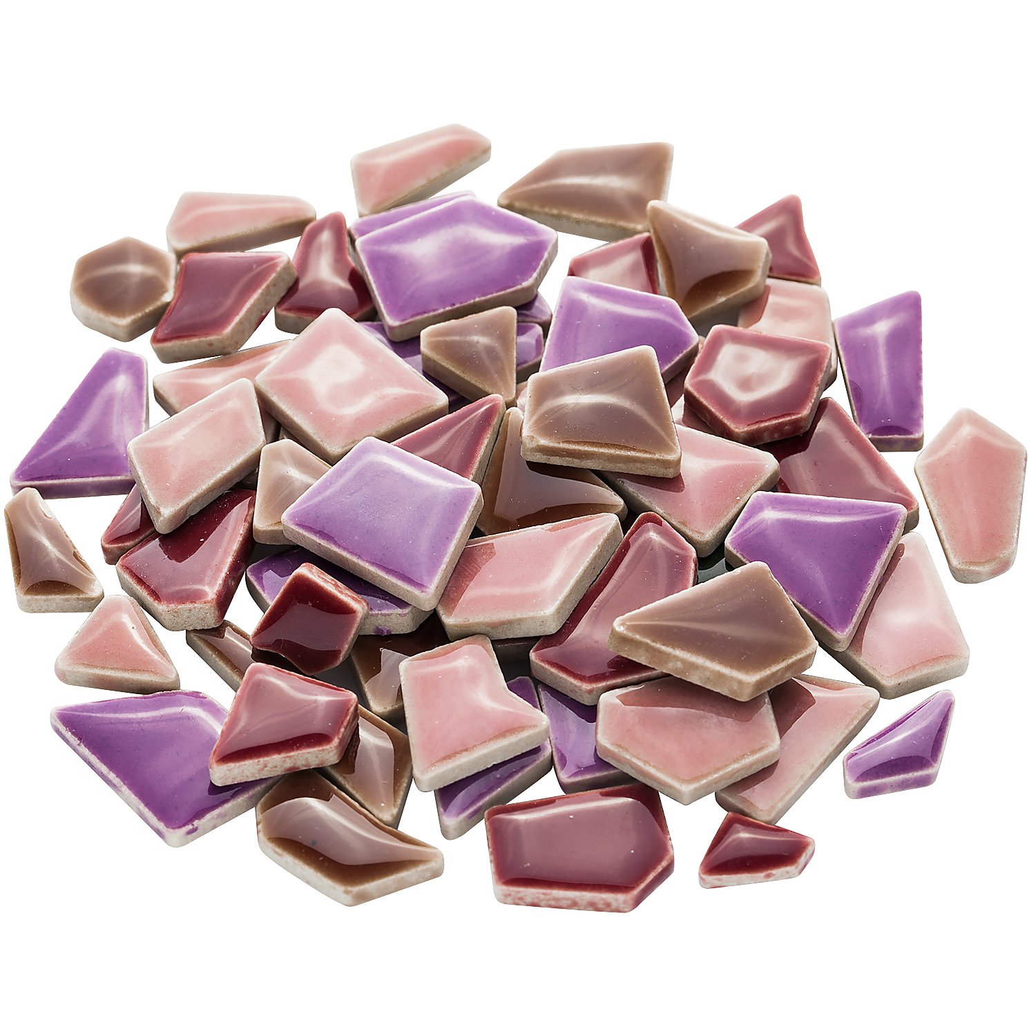 Flip Keramik-Mosaik mini, lila-mix, 10–20 mm, 200 g