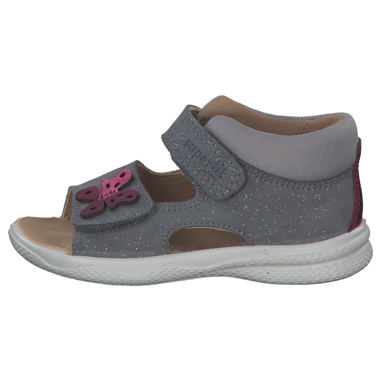 Superfit POLLY 600094, Sandalen (Kinder), Kinder, hellgrau