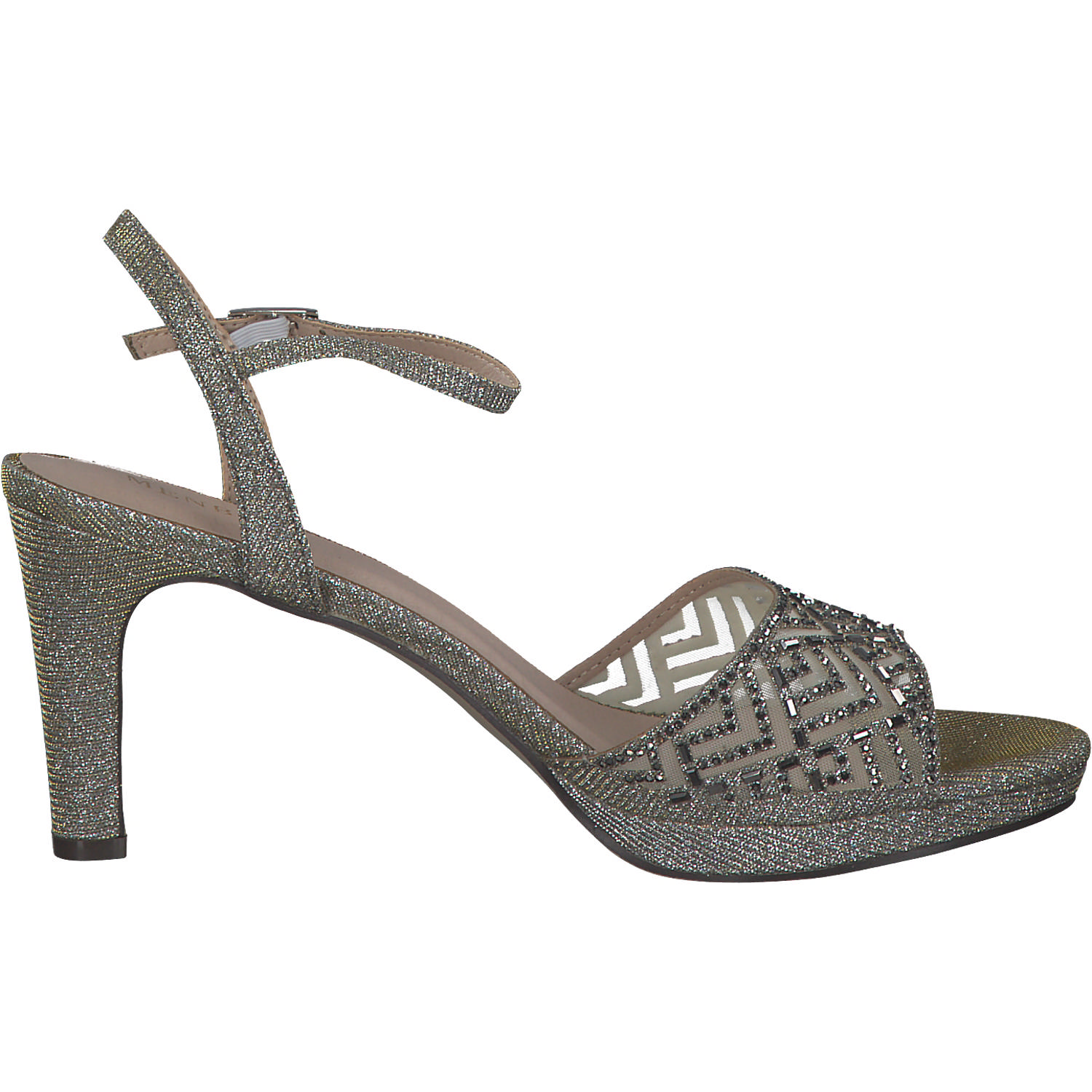 Menbur 23683, Plateau-Sandaletten, Damen, grey