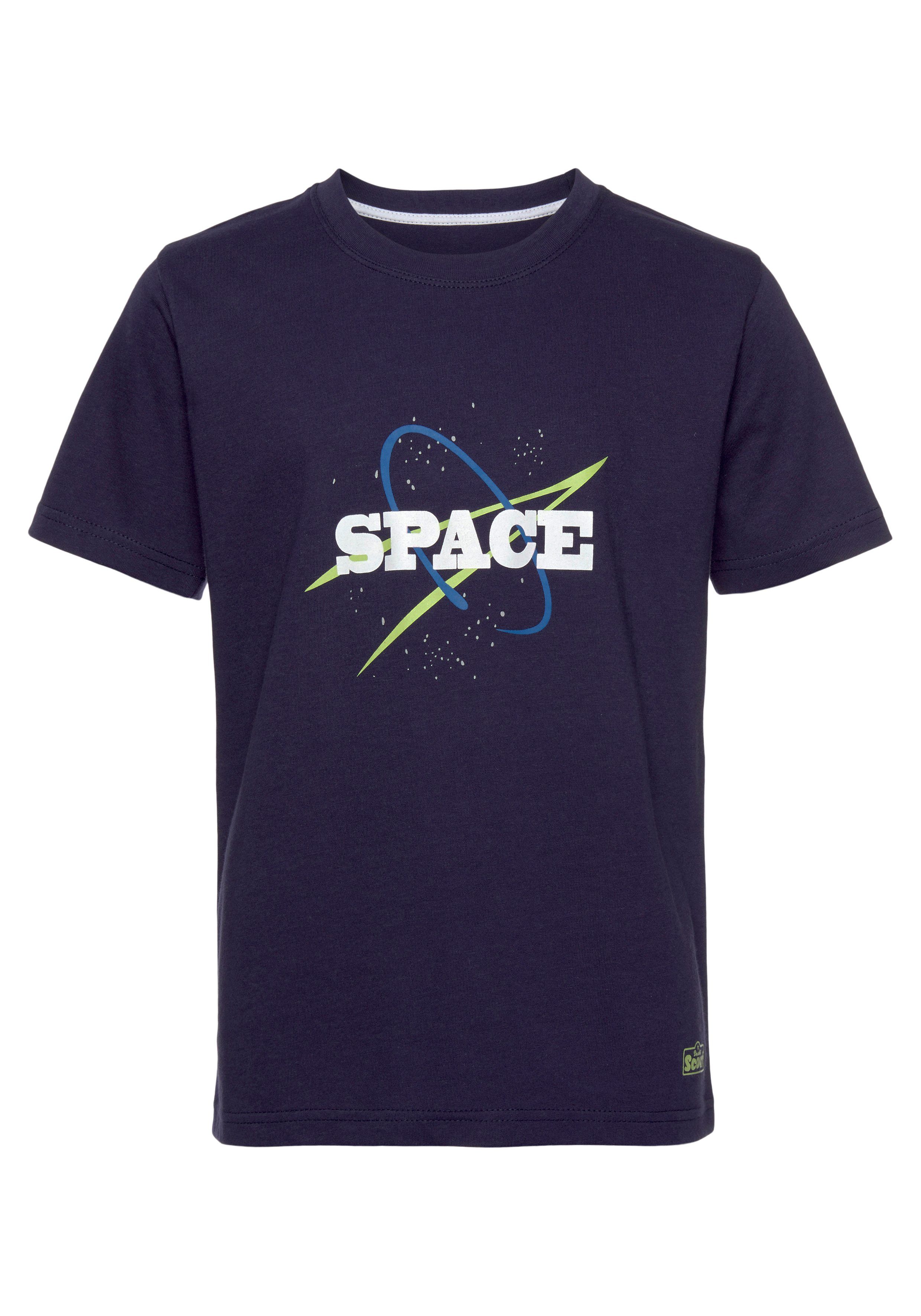 Scout T-Shirt SPACE (Packung, 2er-Pack) aus Bio-Baumwolle