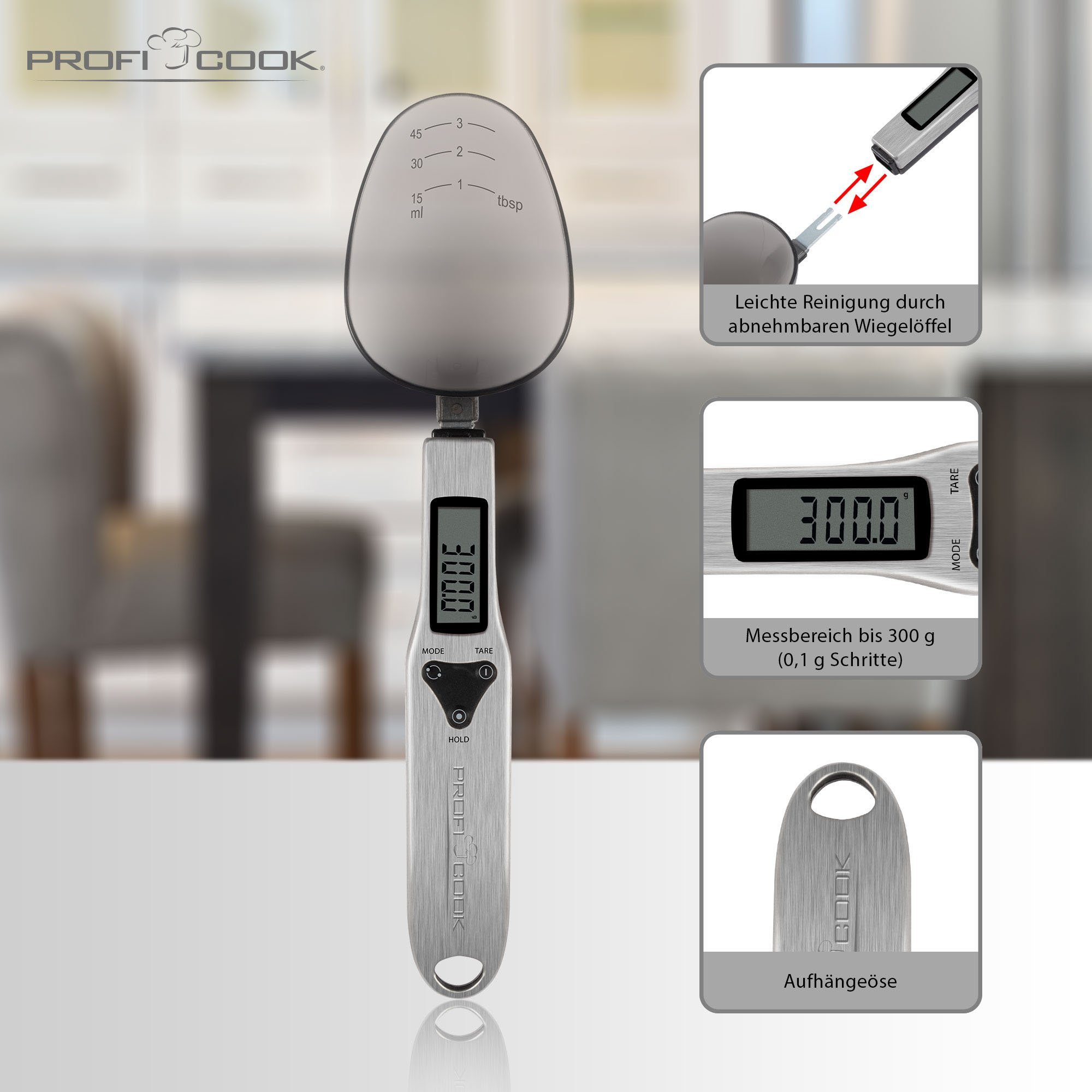 ProfiCook Löffelwaage PC-LW 1214, (1-tlg)