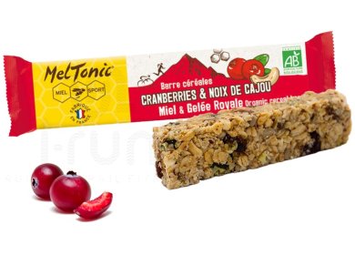 MelTonic Barre céréales Bio - Cranberries et noisettes grillées