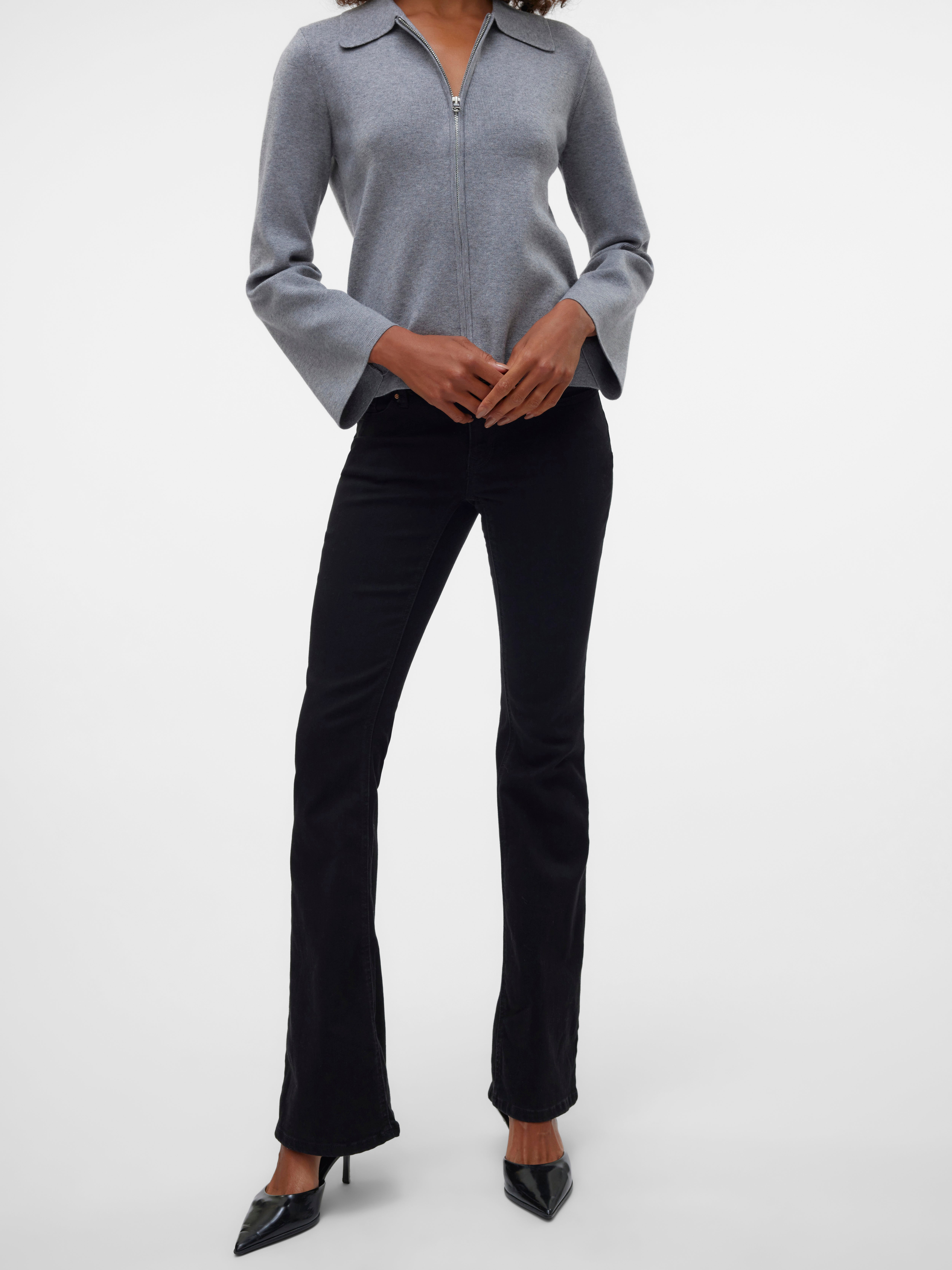 VMSIGI Niedrige Taille Ausgestellt Jeans