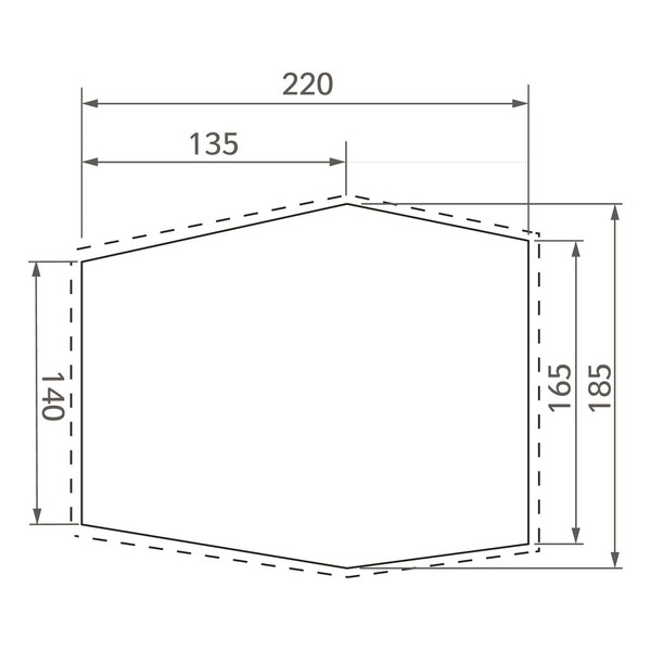 FLOOR PROTECTOR  LIZARD SEAMLESS 2-3P - Zeltplane