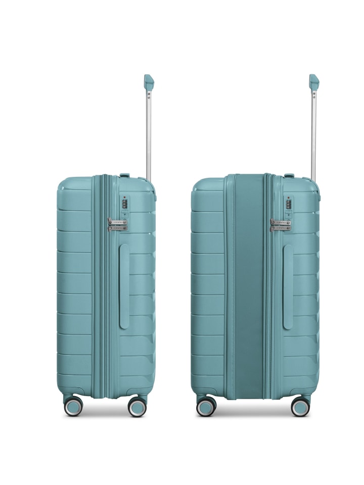 Franky London 4 Rollen Kofferset 3-teilig mit Dehnfalte in mint green günstig kaufen onesize