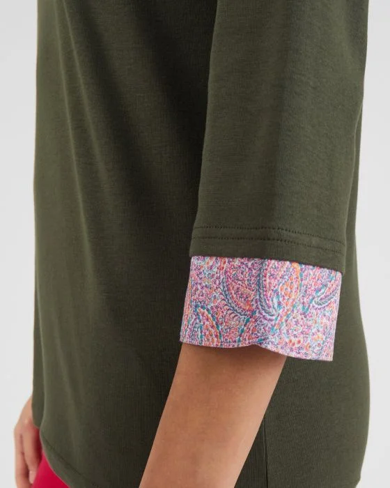 Tee-shirt effet 2 en 1 coton biologique