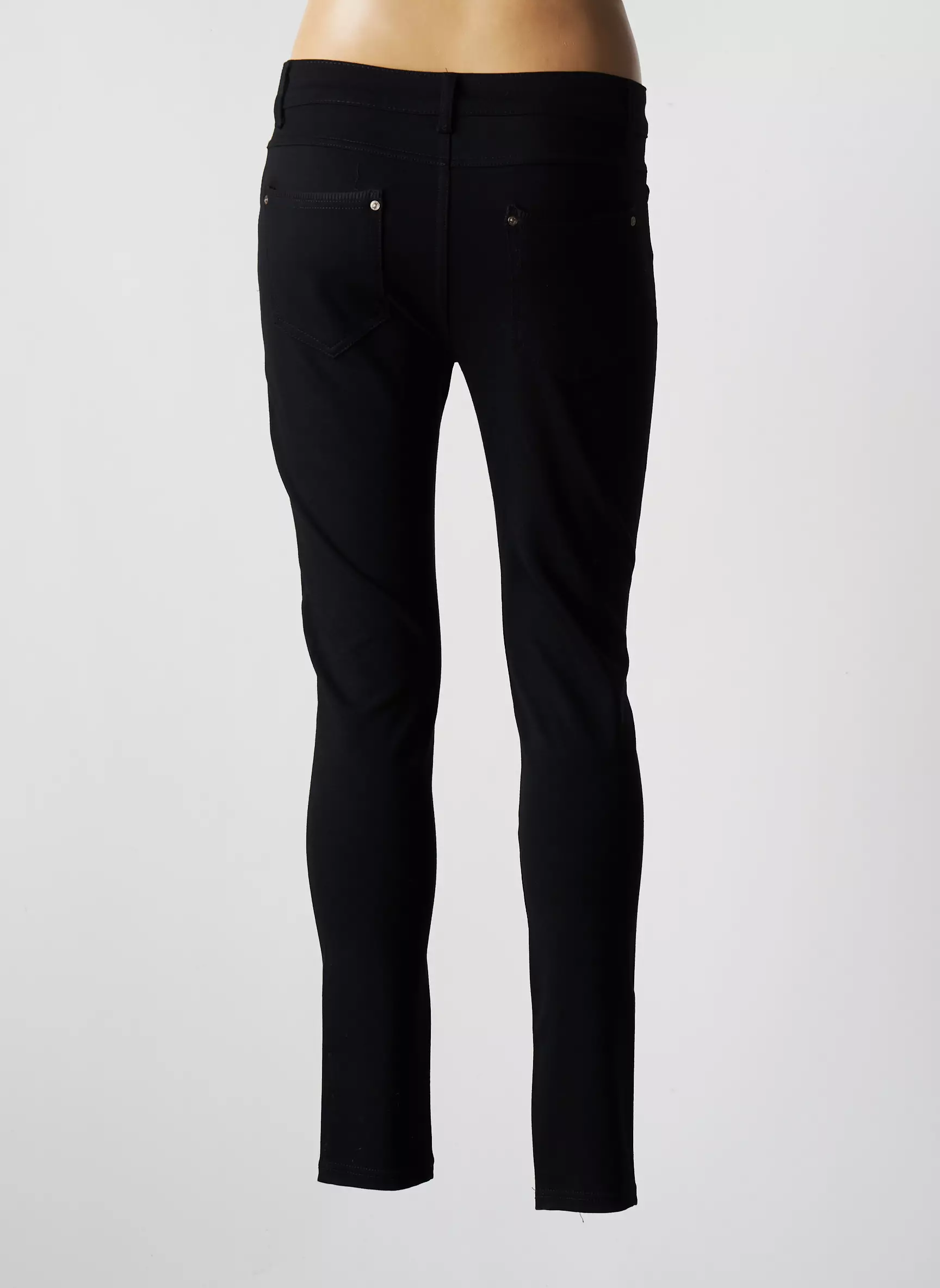 Karostar Pantalons Slim Femme couleur noir