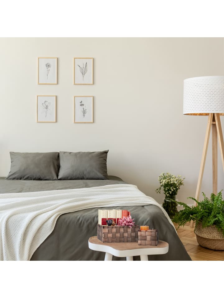 relaxdays 6-tlg. Aufbewahrungskorb Set in Braun günstig kaufen onesize