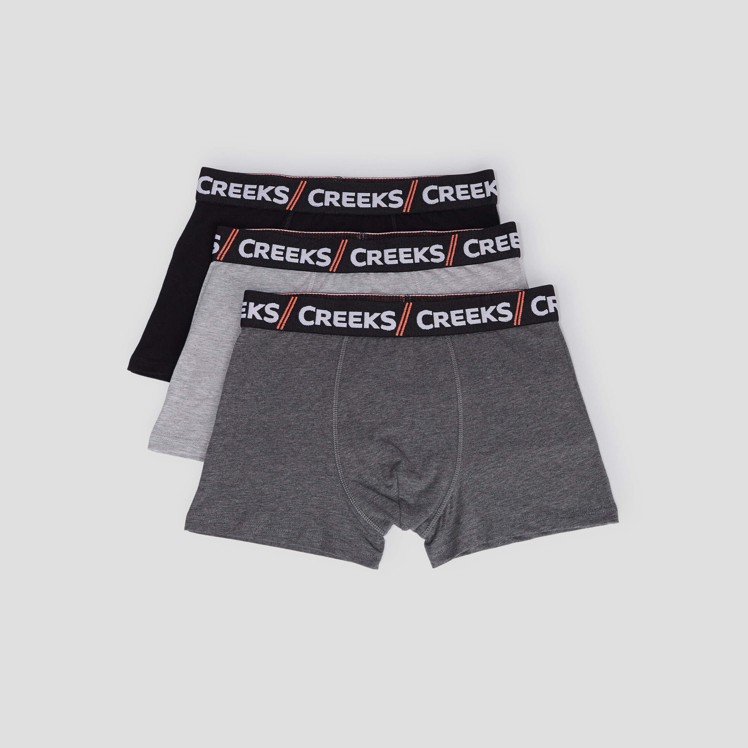 Lot 3 boxers Creeks noir homme | La Halle