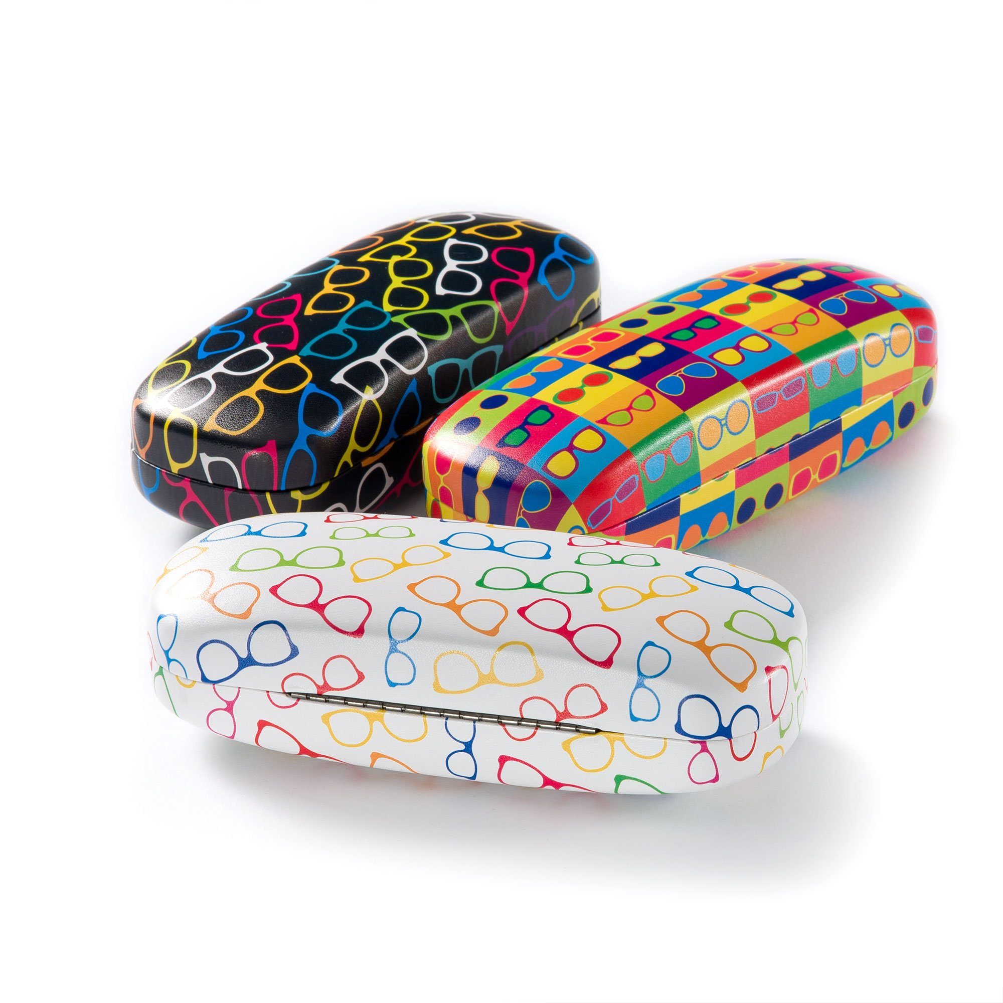 FEFI Brillenetui Hardcase, mit passendem Mikrofasertuch, inklusive Mikrofasertuch