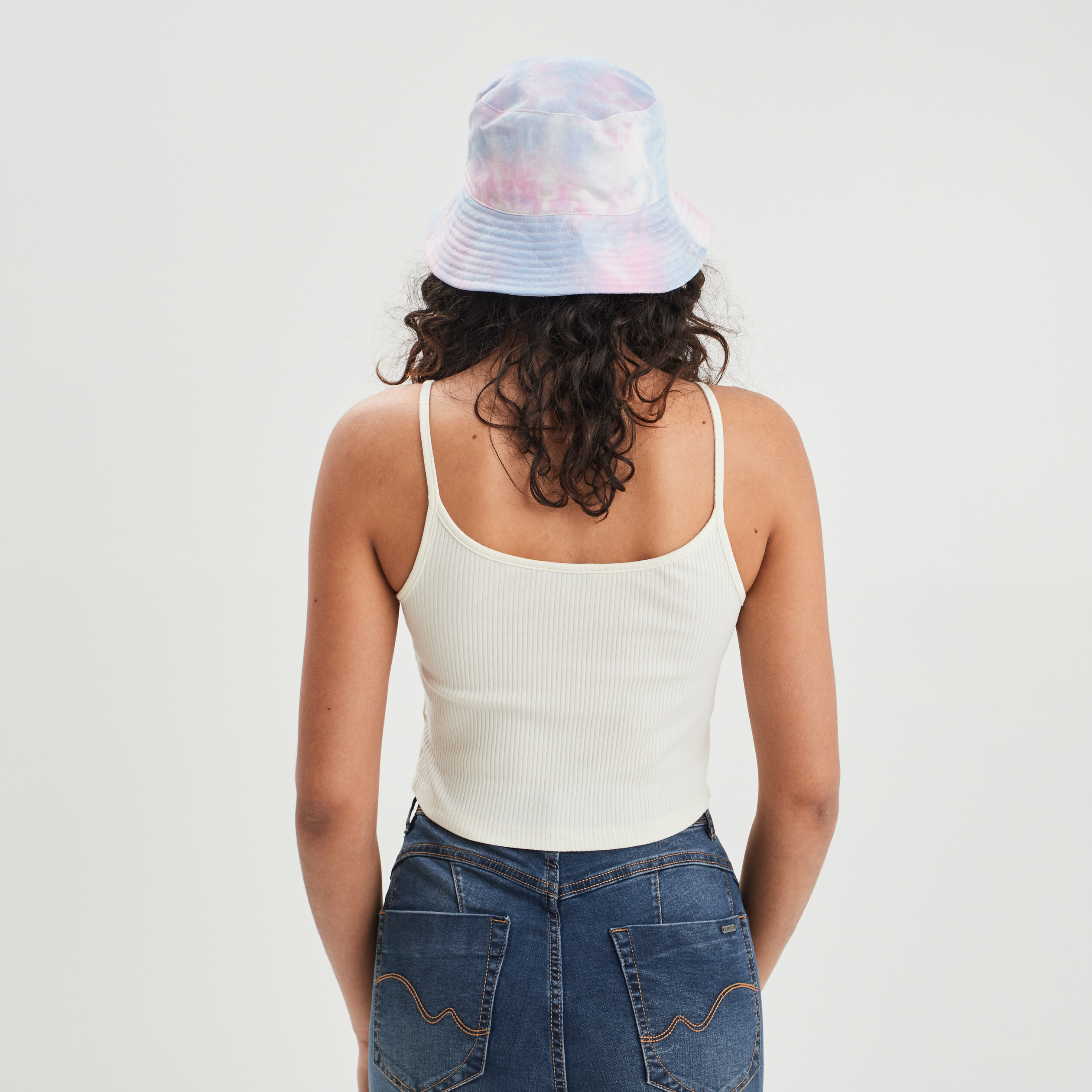 Débardeur cropped côtelé jaune clair femme | La Halle