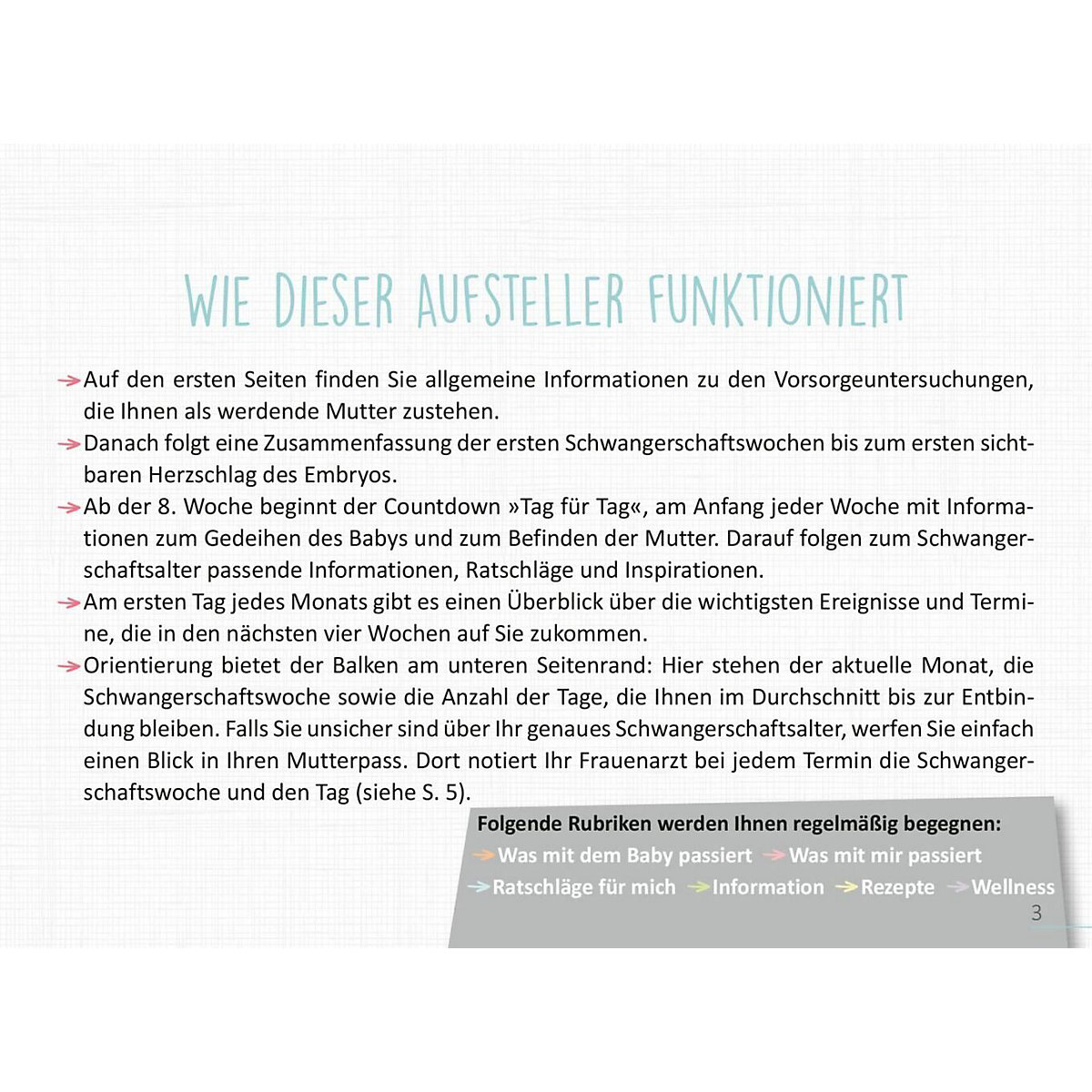 Deine Schwangerschaft, Tag für Tag
