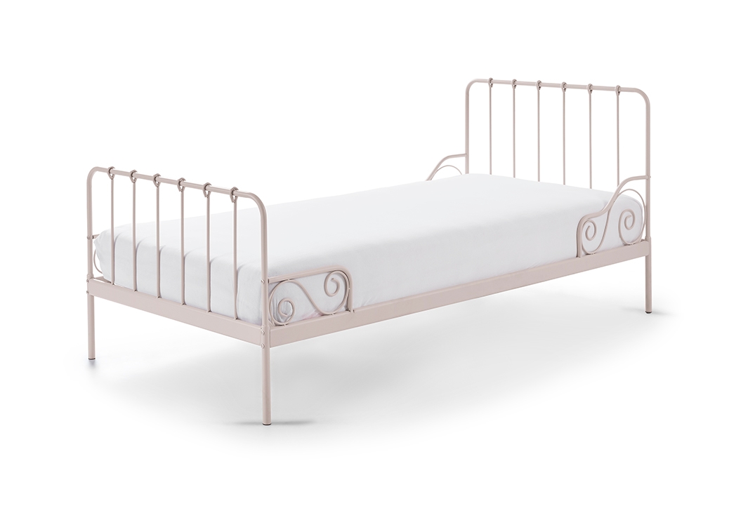 VIPACK Metallbett Alice Liegefläche 90 x 200 cm rosa