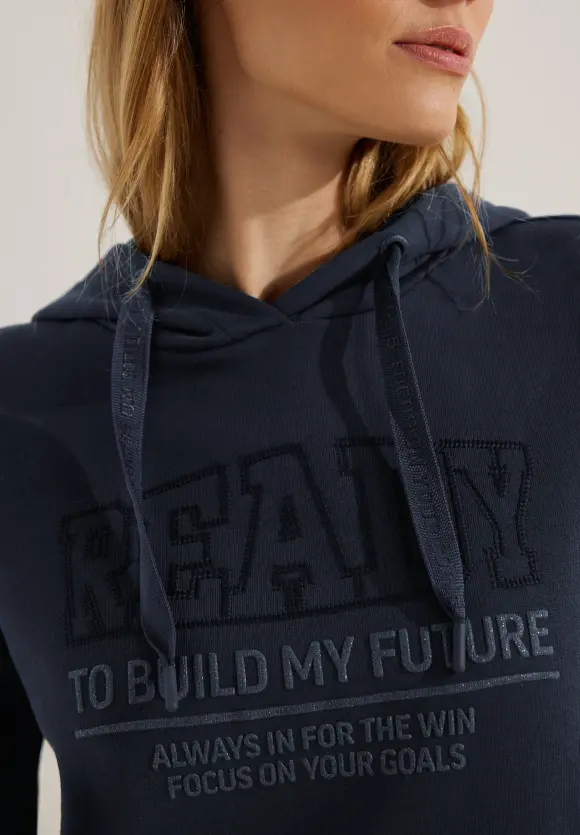 CECIL Frontprint Hoodie Kleid