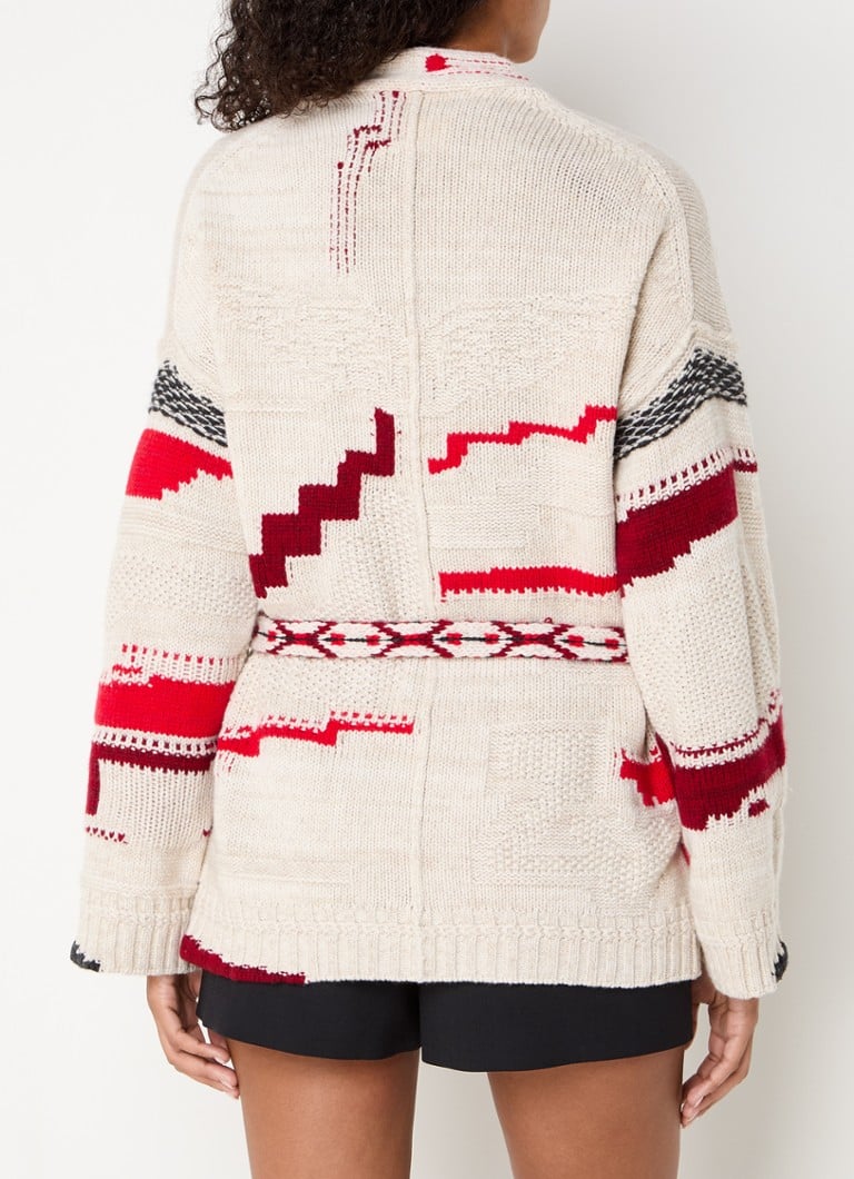 Cardigan gros tricotat din amestec de cașmir Aspen de la Zadig&Voltaire, cu legături în talie.