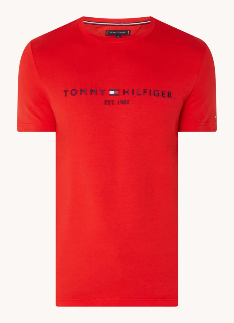 Tricou Tommy Hilfiger cu logo brodat