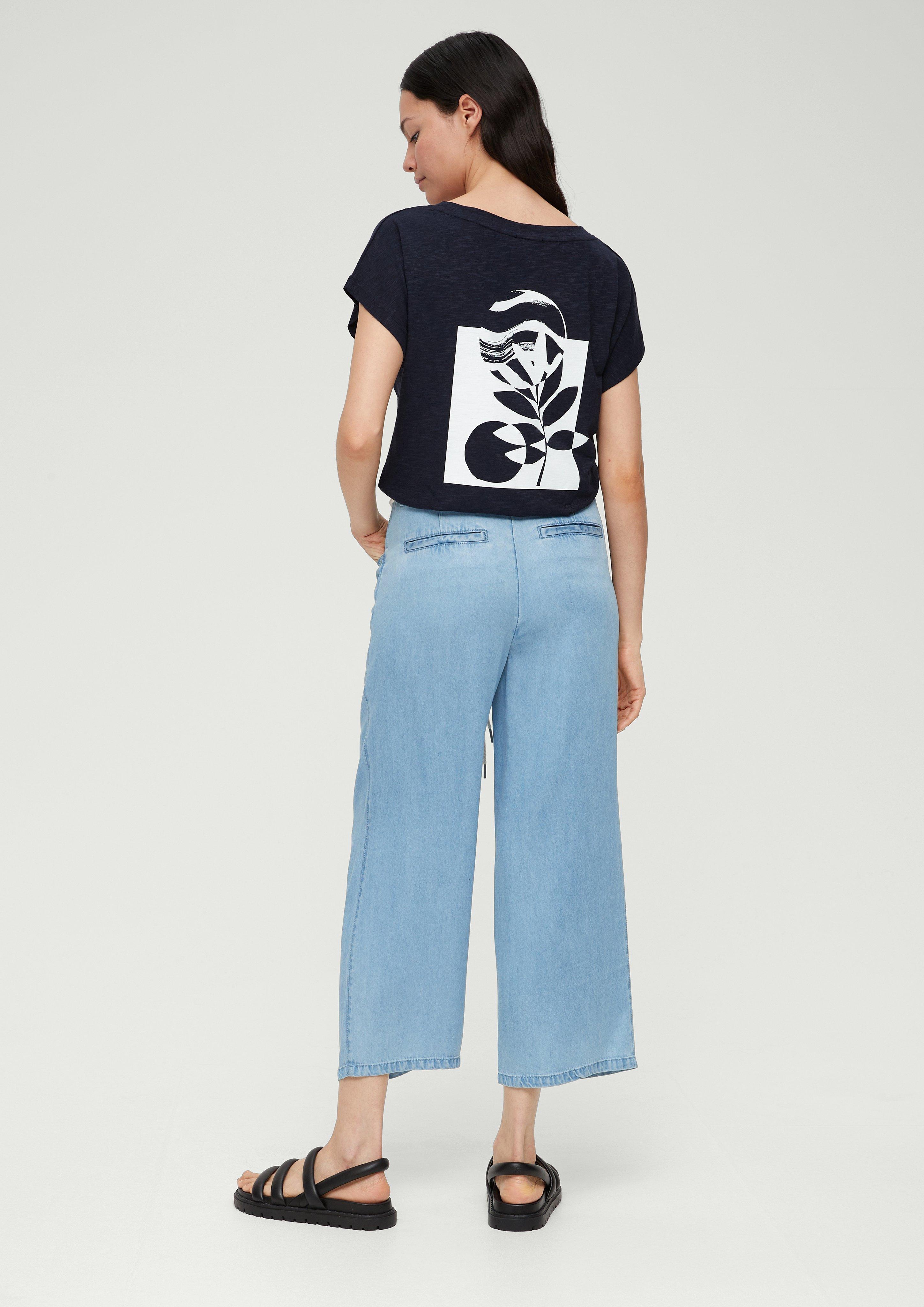 T-Shirt mit Flammgarnstruktur  2132895-59D0