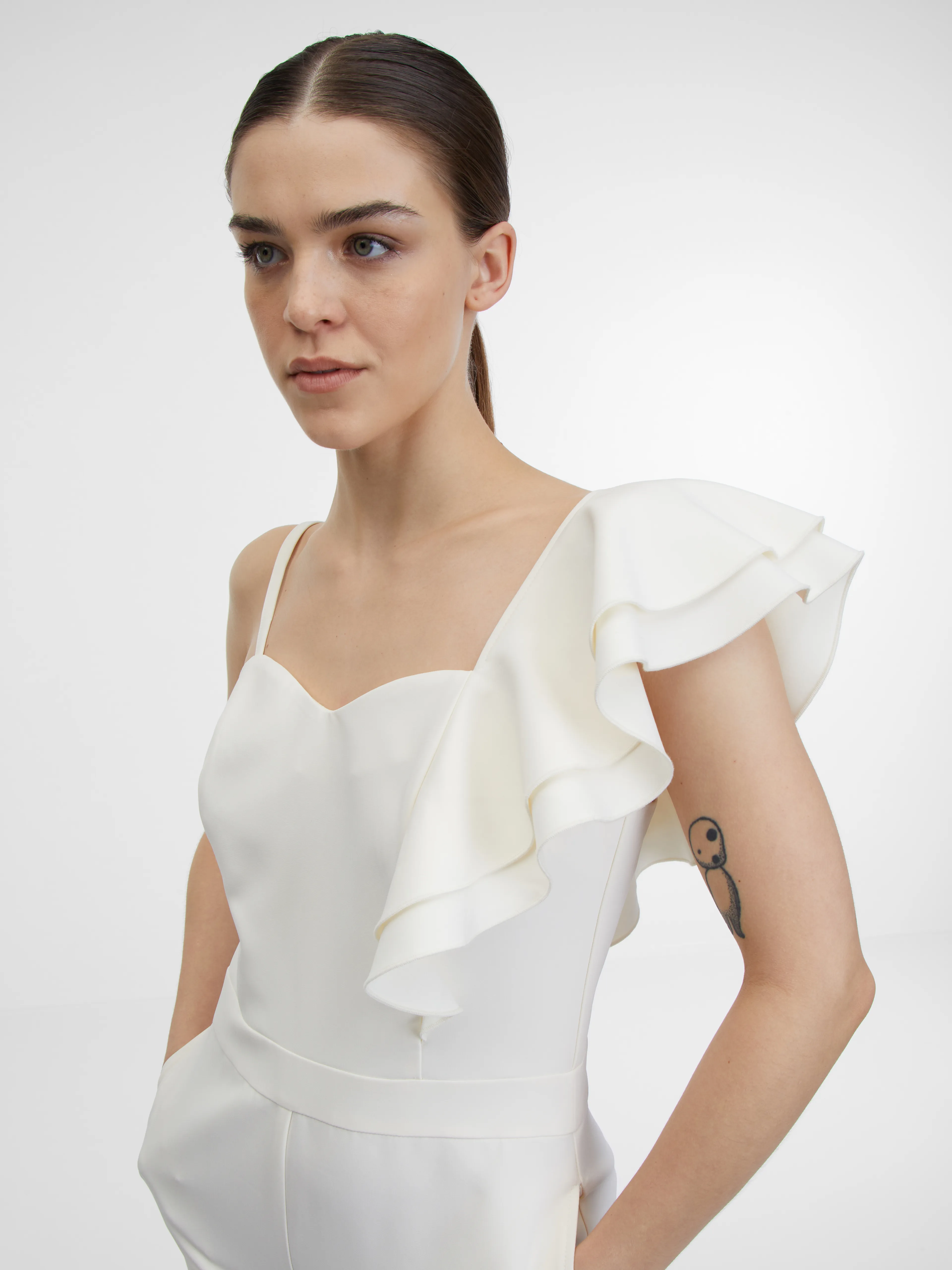 Cremefarbener Damen-Overall ORSAY