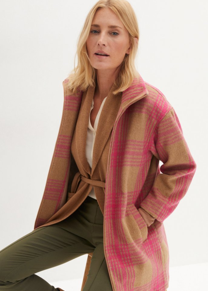 Long-Jacke kariert
