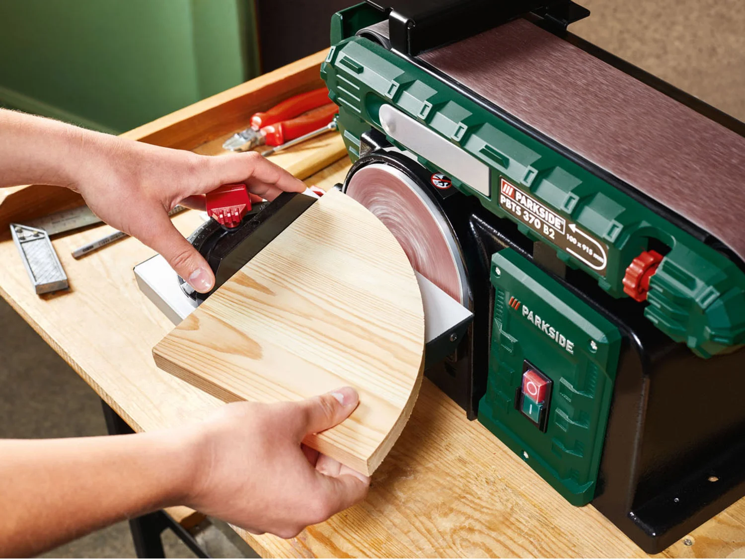PARKSIDE® belt and disc sander »PBTS 370 B2«, 370 watts