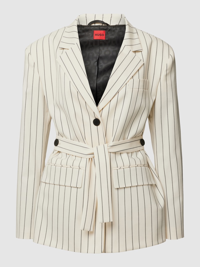 Blazer mit Streifenmuster Modell 'AEVA' in offwhite
