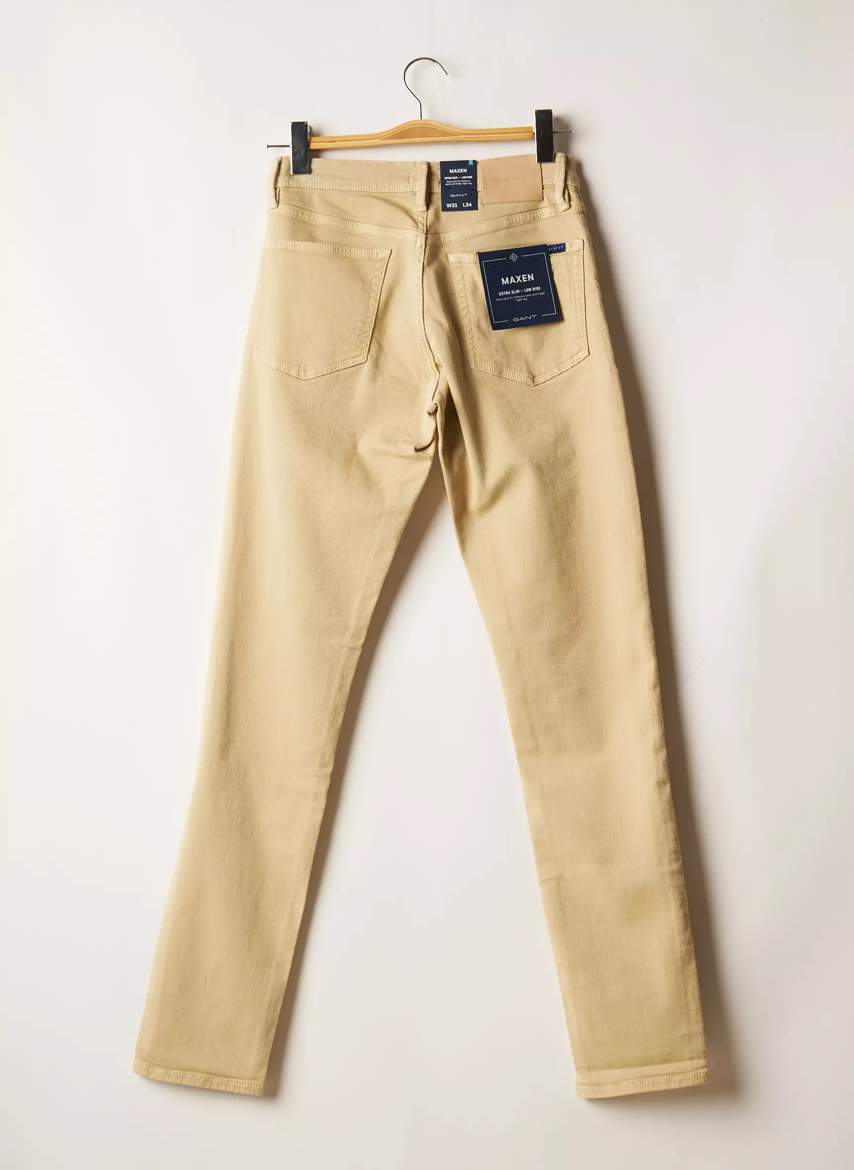Gant Jeans Coupe Slim Homme couleur beige