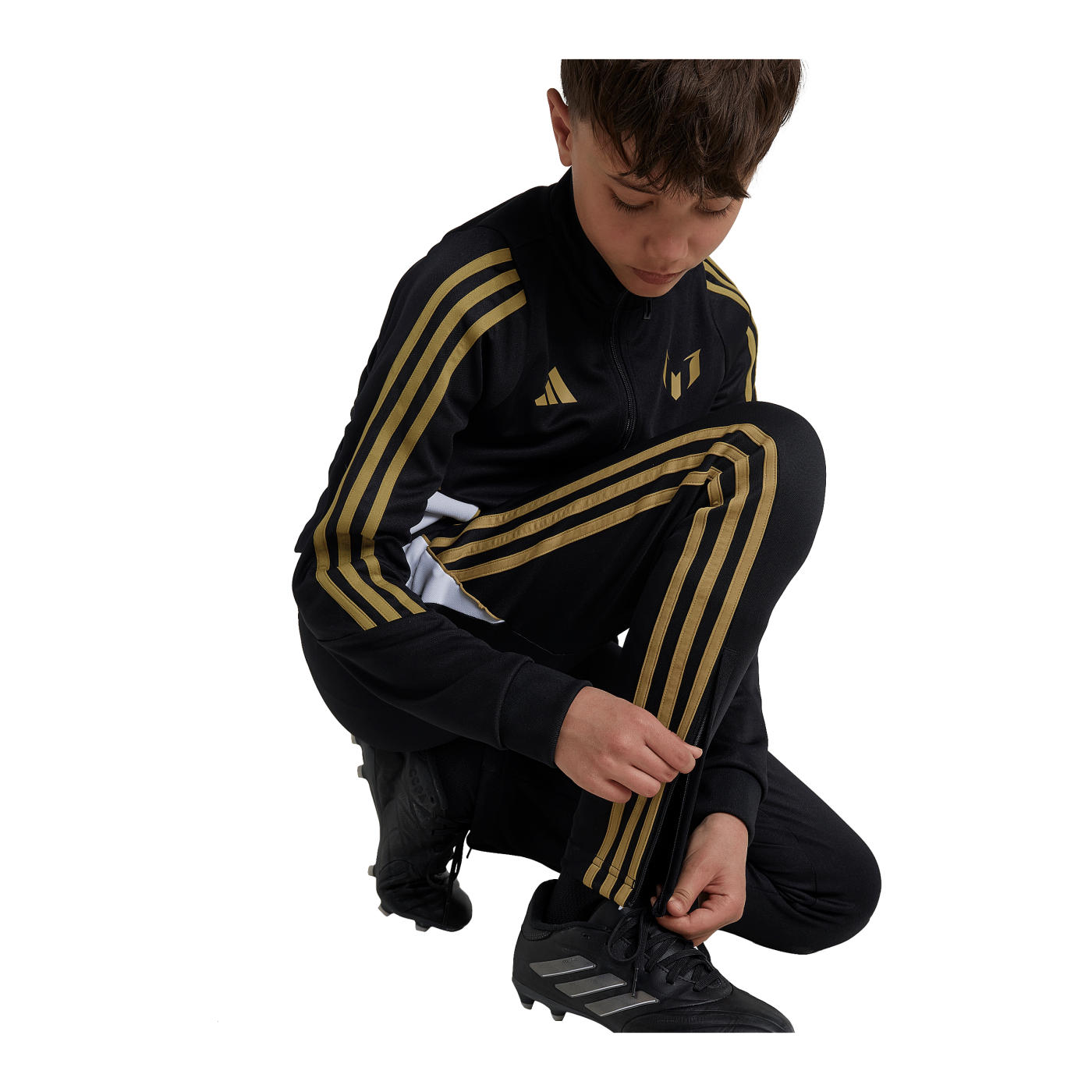 adidas Messi Trainingshose Kids Schwarz
