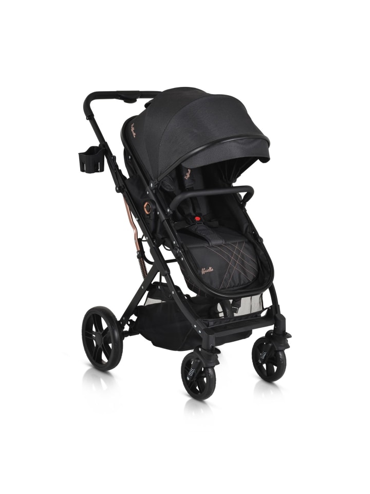 Moni Kombikinderwagen Rafaello 2in1 in schwarz günstig kaufen onesize
