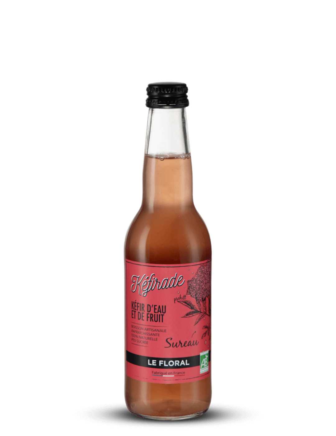Kéfirade : Kéfir de fruit à la fleur de sureau bio - Gueule de joie 0° |  33 cl