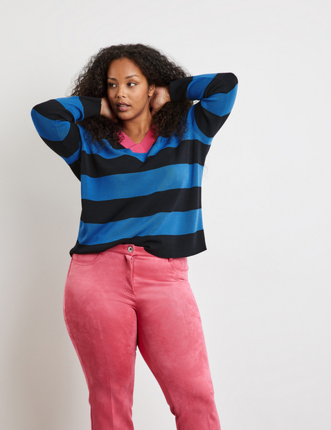 Pullover mit Blockstreifen