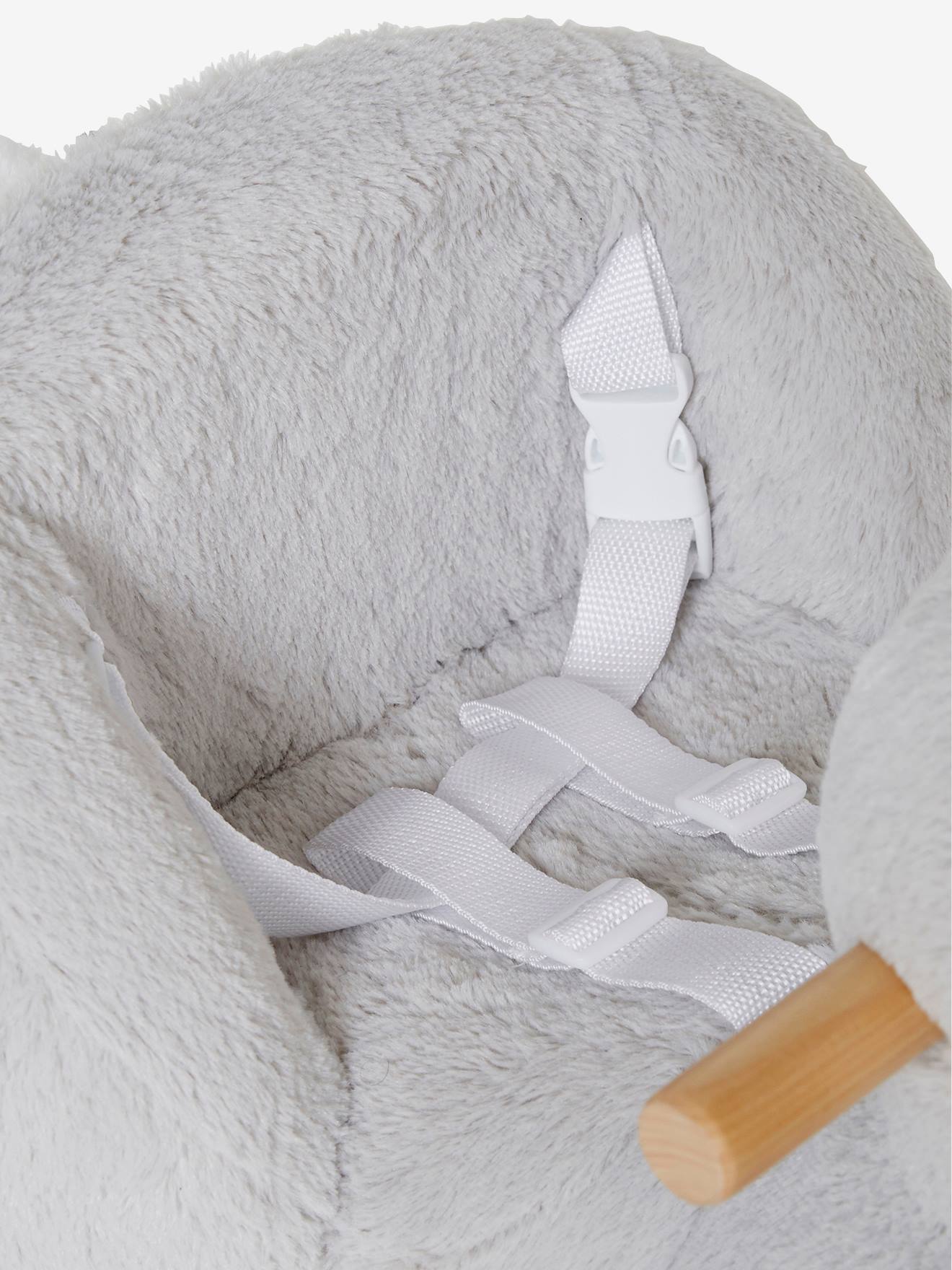 Lapin à bascule bébé FSC® gris