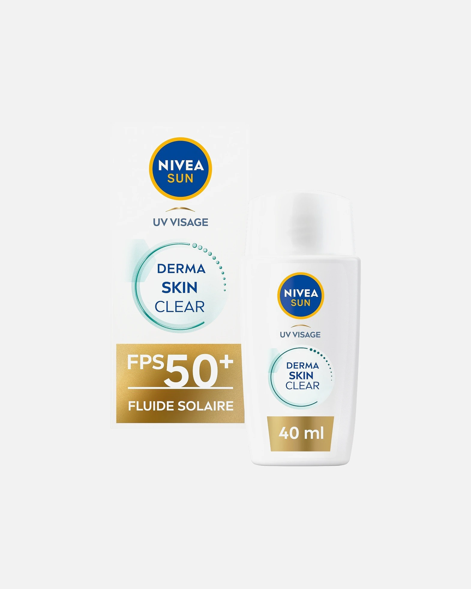 NIVEA Derma skin Clear - Fluid UV solaire vis age FPS 50