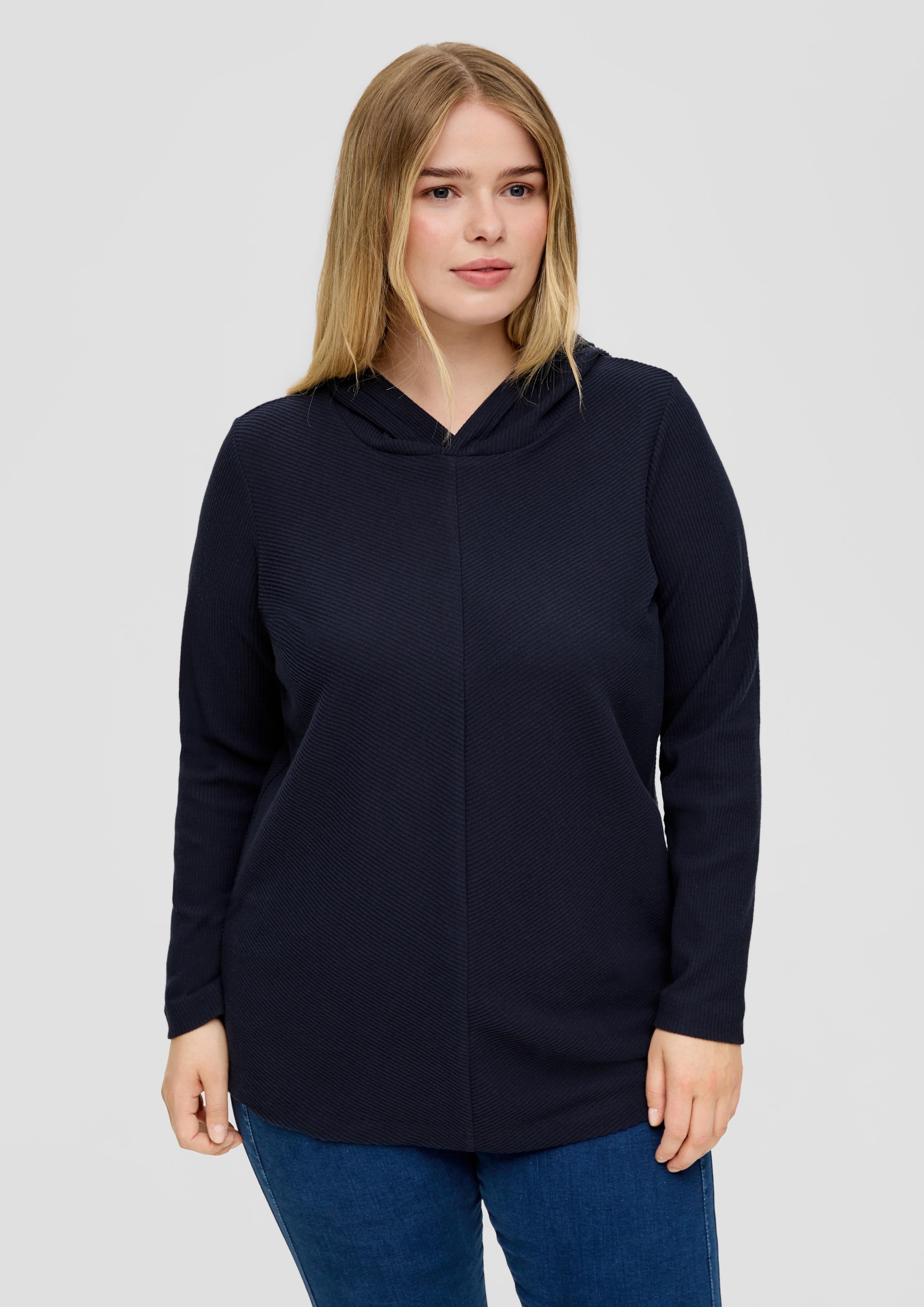 Weiches Kapuzenshirt in Rippstruktur  2135935-5959