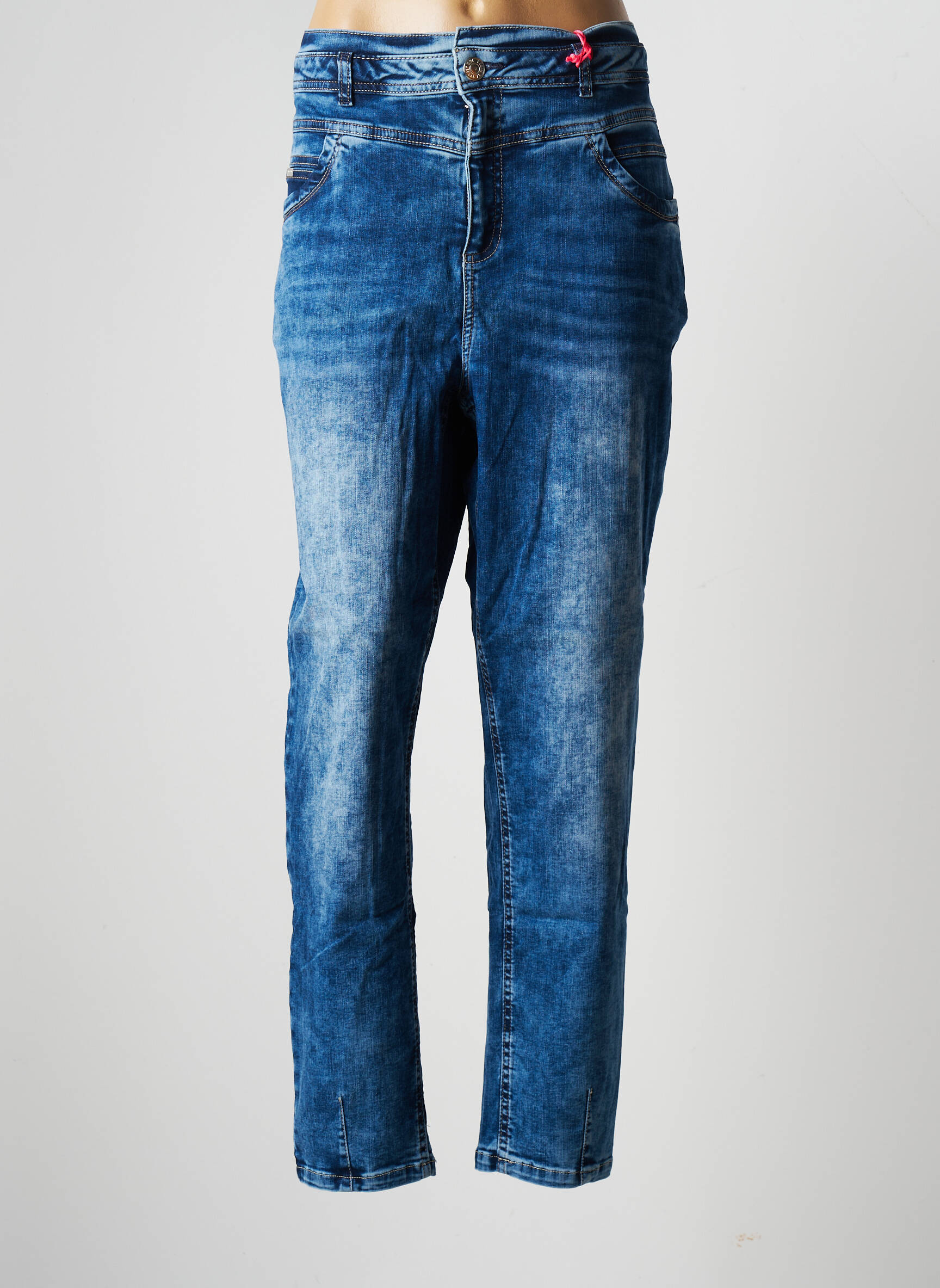 Street One Jeans Coupe Slim Femme couleur bleu