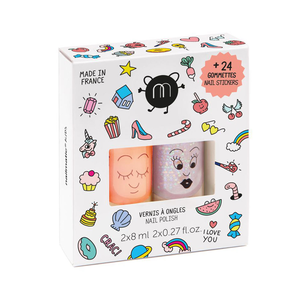 nailmatic COFFRET CRAC duo vernis à l'eau + nails stickers