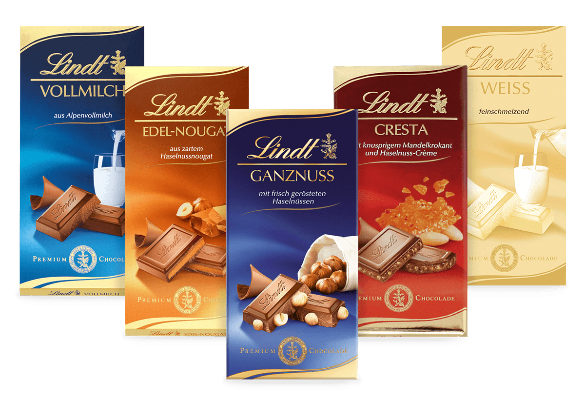 Lindt Klassiker Tafeln Set, 500g