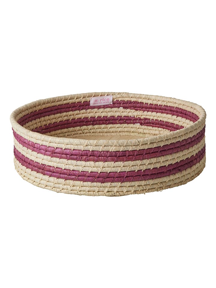 Rice Korb in Beige/ Lila - (H)9 x Ø 35 cm günstig kaufen onesize