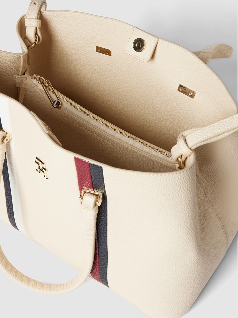 Handtasche in Leder-Optik in sand