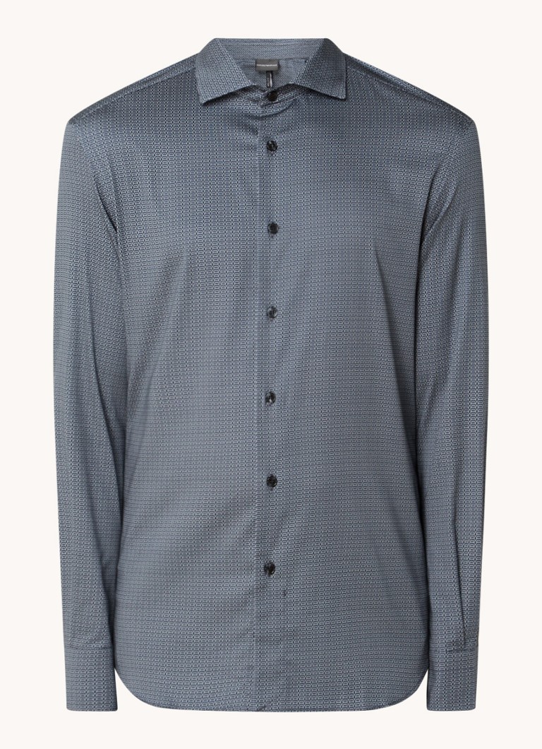 Camicia stampata a vestibilità classica Emporio Armani