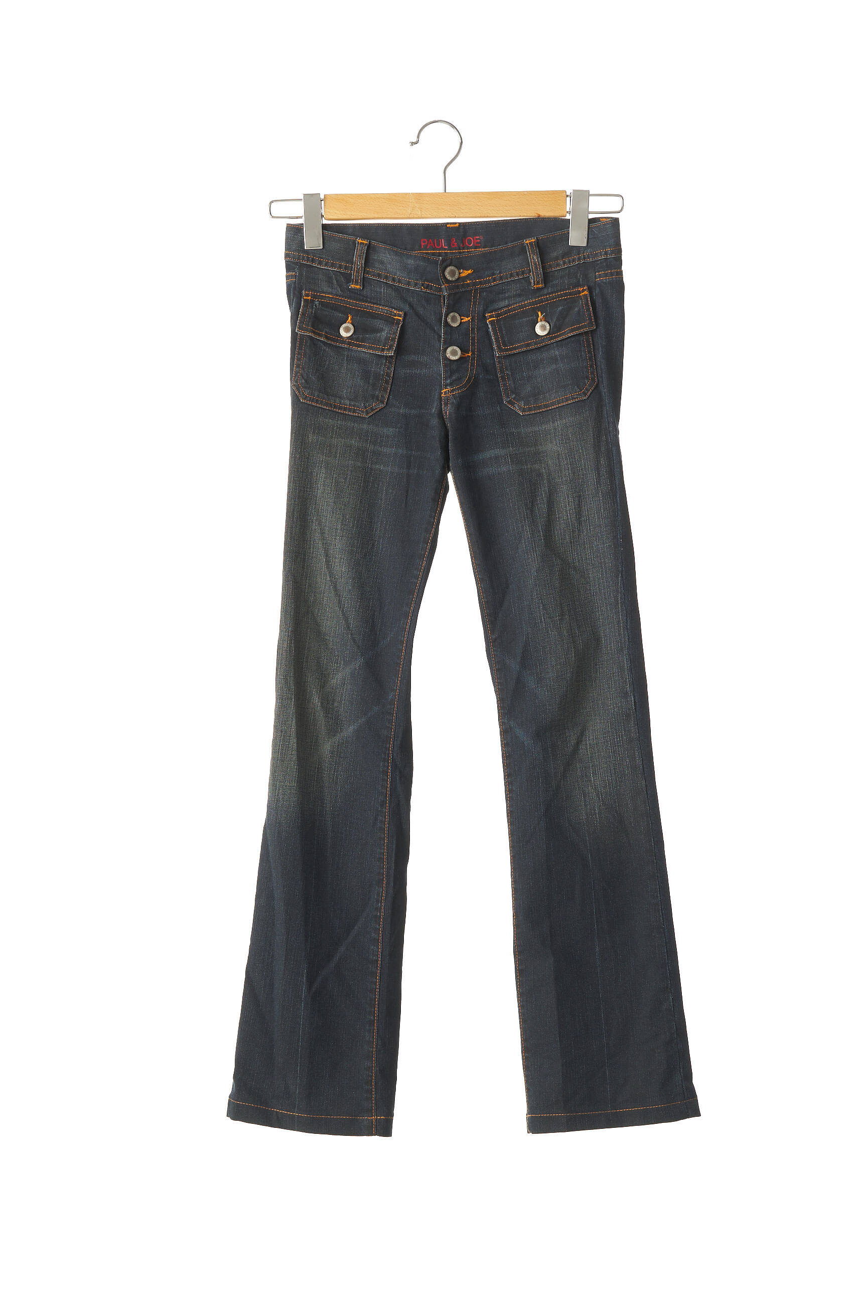 Paul Joe Jeans Coupe Droite Femme couleur bleu