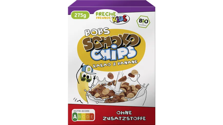 Freche Freunde Bio Bobs Schoko Chips Kakao & Banane 275 g