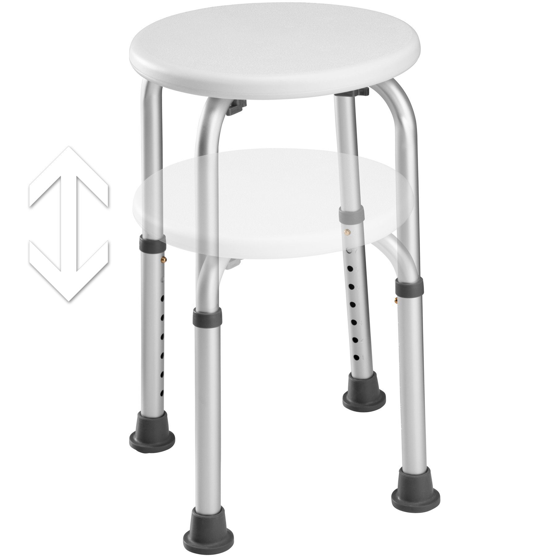 tectake Dusch- und Badhocker Duschhocker rund